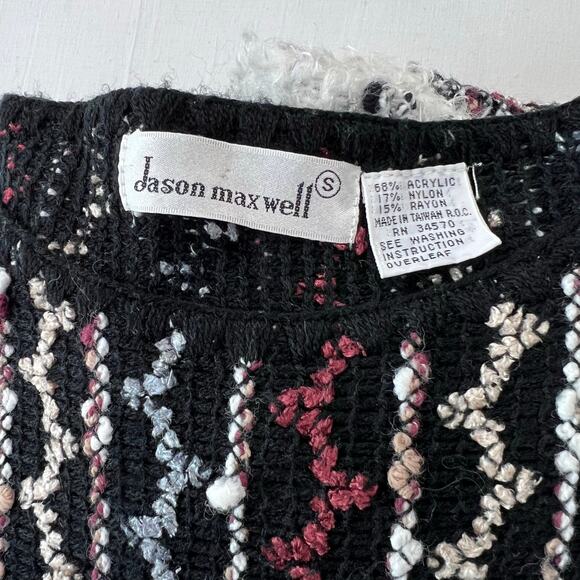 Jason Maxwell 80's Shirt Sweater Women's Size Small Stripes - Picture 6 of 6